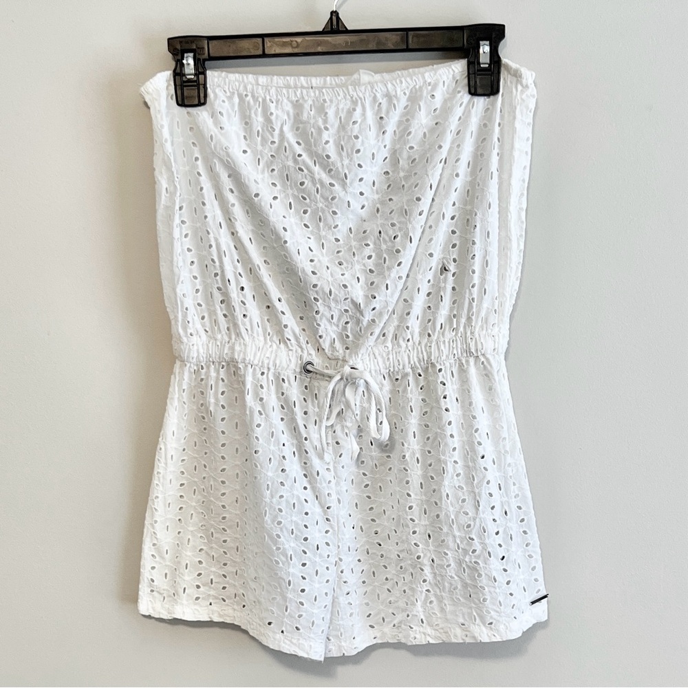 Roxy Strapless Eyelet Romper